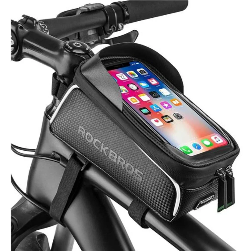 Waterproof Bike Phone Mount Top Tube Case Holder Accessories Cycling Pouch